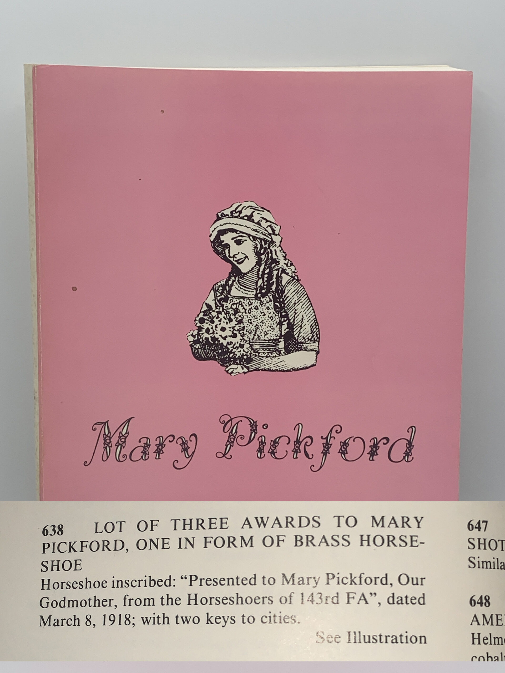 Pickford Auction Catalog w lot 638