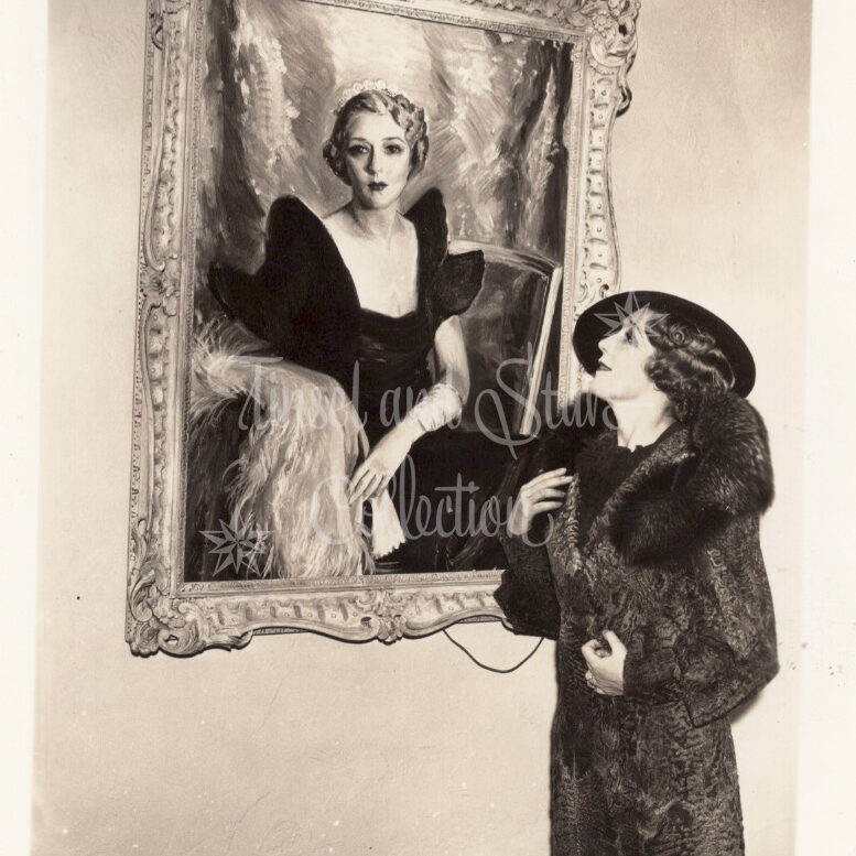 Mary Pickford with Painting